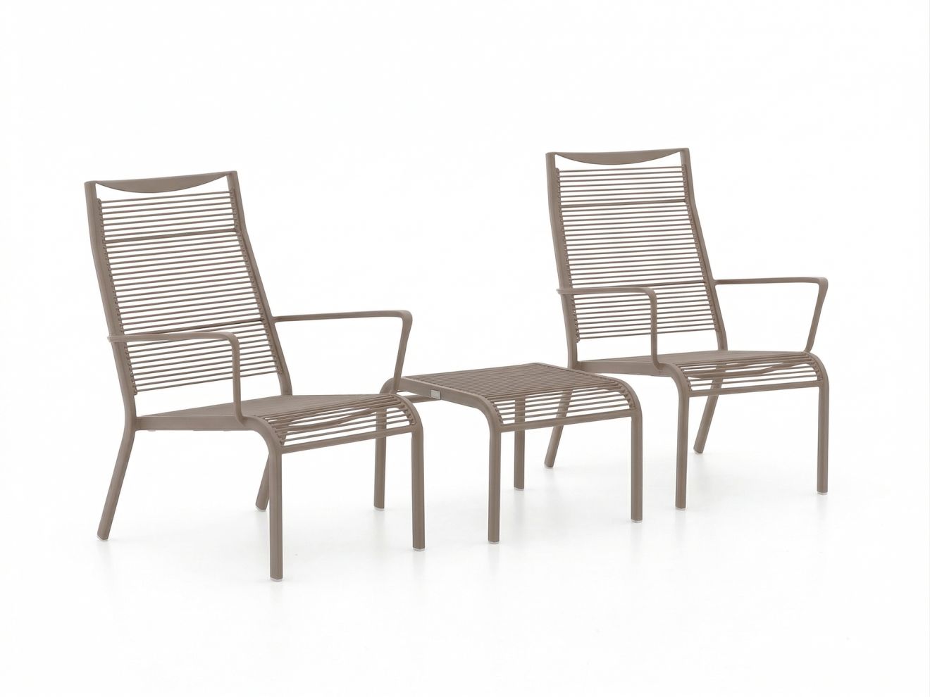 Apple Bee Hawaii Lounge Balkonmöbel-Set 3-teilig stapelbar Taupe Unkategorisiert online kaufen