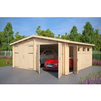 Doppelgarage “Hansa E” 6x6m | Doppelgarage aus Holz | Garage mit Doppeltoren | Holzgarage als Bausatz | Fertiggarage kaufen Unkategorisiert online kaufen