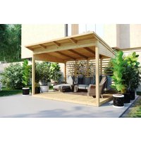 Gartenlaube “Typ B” 4x3m | Gartenlaube aus Holz | Gartenlaube mit Bausatz selber bauen | Sitzlaube für den Garten kaufen Unkategorisiert online kaufen