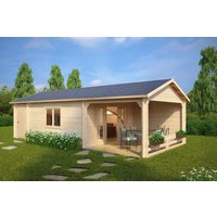 Großes Gartenhaus mit Terrasse “Heinz” 9x4m | Gartenhaus mit Veranda 4x9m | Gartenhaus mit Terrasse und Terrassenüberdachung mit Schuppen, mit Sonnendach, mit Terrasse Unkategorisiert online kaufen