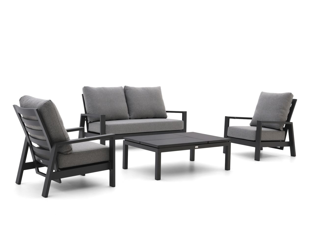 Tierra Outdoor Musone/Flip-Up Sessel-Sofa Lounge-Set 4-teilig 4-Sitzer verstellbar Grau Unkategorisiert online kaufen