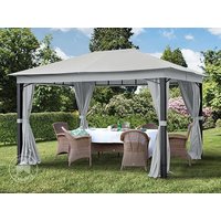TOOLPORT 3x4 m Softtop Gartenpavillon, inkl. 4 Seitenteile, stone - (300046) Unkategorisiert online kaufen