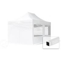 TOOLPORT 3x4,5m Stahl Faltpavillon, inkl. 4 Seitenteile, weiß - (59049) Unkategorisiert online kaufen