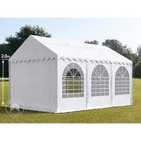 TOOLPORT 3x6m Partyzelt, PVC-Plane, weiß, mit Bodenrahmen - (7838) Unkategorisiert online kaufen