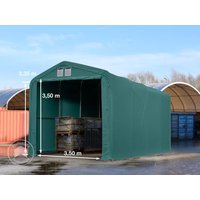 TOOLPORT 4x8m Zelthalle, PRIMEtex-Plane, dunkelgrün, mit Statik (Betonuntergrund) - (49390) Unkategorisiert online kaufen