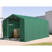 TOOLPORT 4x8m Zelthalle, PVC-Plane, dunkelgrün, mit Statik (Erduntergrund) - (93842) Unkategorisiert online kaufen