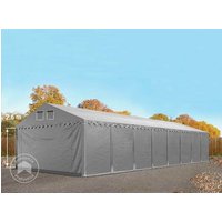 TOOLPORT 5x24 m Lagerzelt, PVC-Plane, grau, mit Bodenrahmen, mit Statik (Erduntergrund) - (49854) Unkategorisiert online kaufen