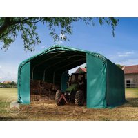 TOOLPORT 6x6m Weideunterstand, PVC-Plane, dunkelgrün, Betonbefestigung - (6678177) Unkategorisiert online kaufen