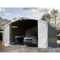TOOLPORT 6x6m Zeltgarage, PVC-Plane, grau, mit Statik (Erduntergrund) - (99519) Unkategorisiert online kaufen