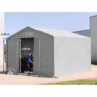 TOOLPORT 6x6m Zelthalle, PVC-Plane, grau, mit Statik (Betonuntergrund) - (94108) Unkategorisiert online kaufen