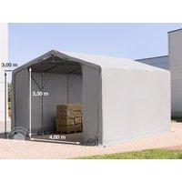 TOOLPORT 6x6m Zelthalle, PVC-Plane, grau, mit Statik (Erduntergrund) - (93872) Unkategorisiert online kaufen