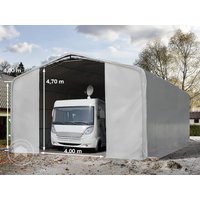 TOOLPORT 8x12m Zeltgarage, PRIMEtex-Plane, grau, mit Statik (Betonuntergrund) - (99463) Unkategorisiert online kaufen
