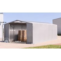 TOOLPORT 8x12m Zelthalle, PRIMEtex-Plane, grau, mit Statik (Betonuntergrund) - (94233) Unkategorisiert online kaufen
