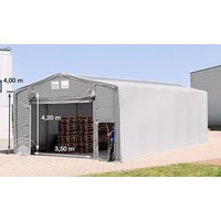 TOOLPORT 8x12m Zelthalle, PRIMEtex-Plane, grau, mit Statik (Betonuntergrund) - (94234) Unkategorisiert online kaufen