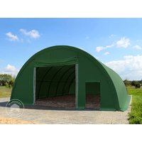 TOOLPORT 9,15x12m Rundbogenhalle, PRIMEtex-Plane, dunkelgrün, mit Statik - (49146) Unkategorisiert online kaufen