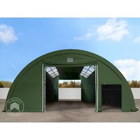TOOLPORT 9,15x12m Rundbogenhalle, PRIMEtex-Plane, dunkelgrün, mit Statik - (99400) Unkategorisiert online kaufen