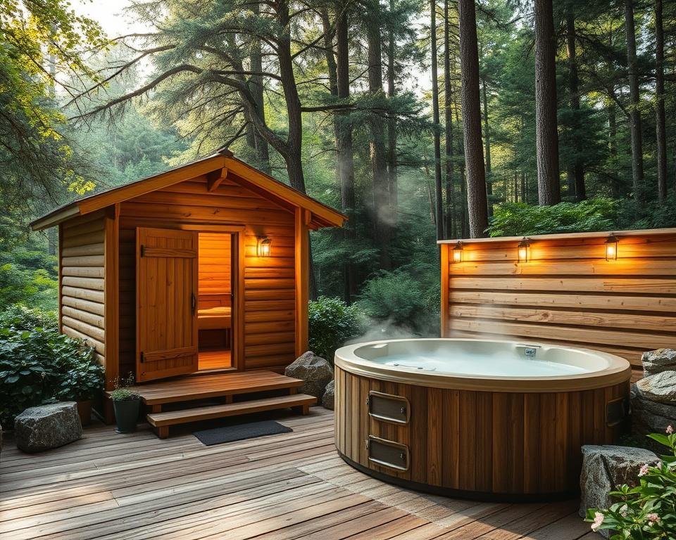 Garten-Saunen und Hot Tubs im Freien Garten-Saunen und Hot Tubs im Freien
