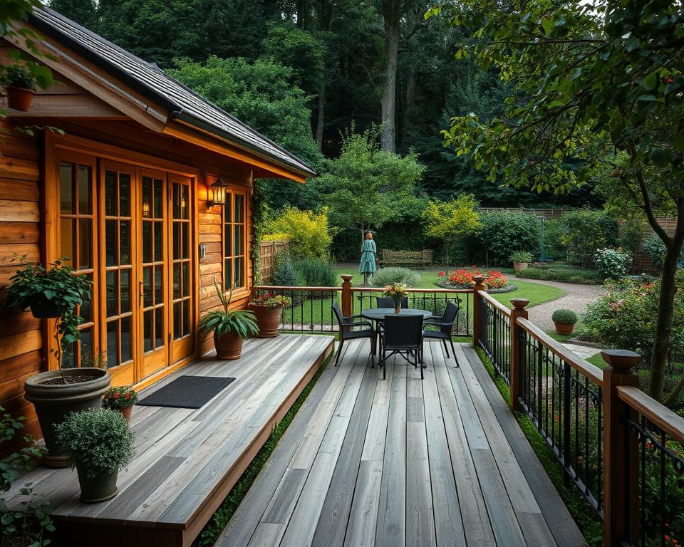 Gartenhaus mit Terrasse