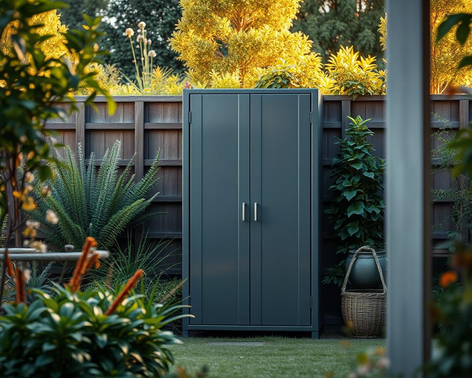 Gartenschrank Platzierung und Größenauswahl