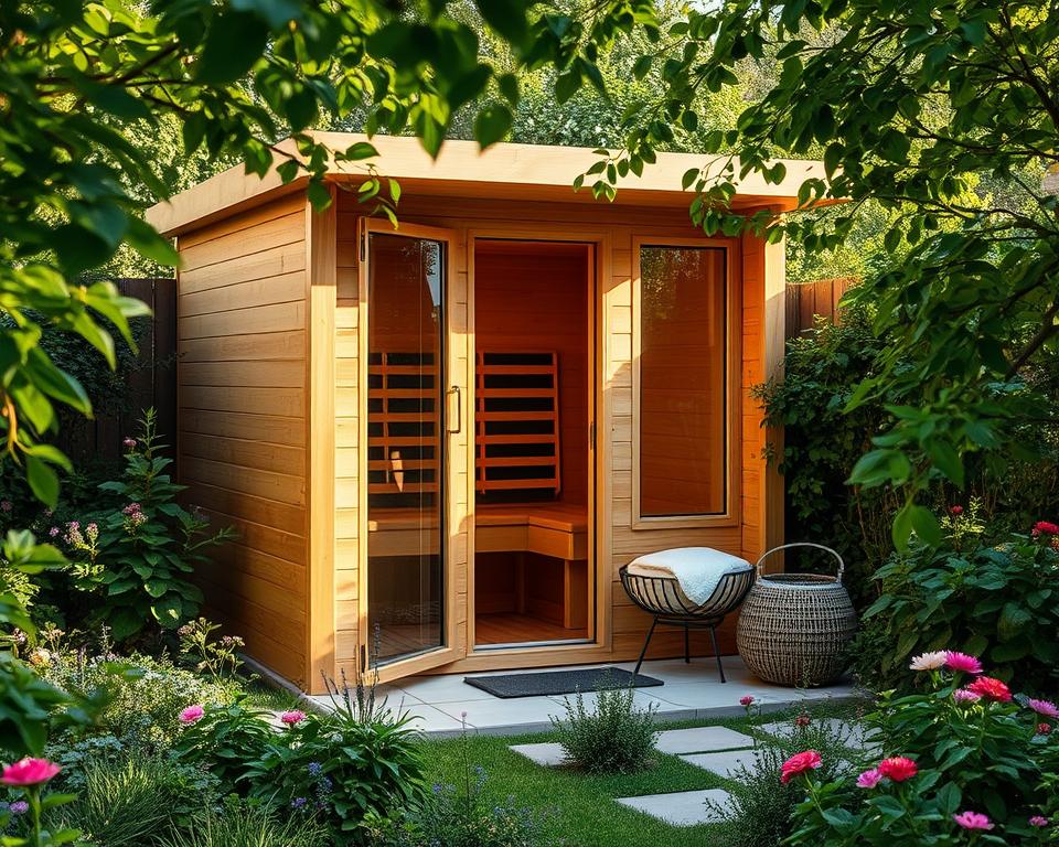 Mini-Saunahaus im Garten Mini-Saunahaus im Garten