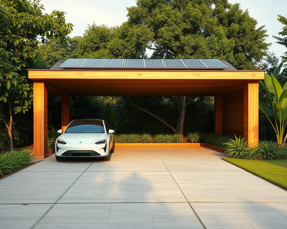 Nachhaltige Carports Recycling-Baustoffe Nachhaltige Carports Recycling-Baustoffe