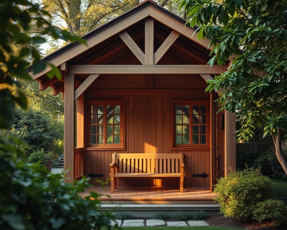 Sicherheitsmaßnahmen für Holz-Pavillon