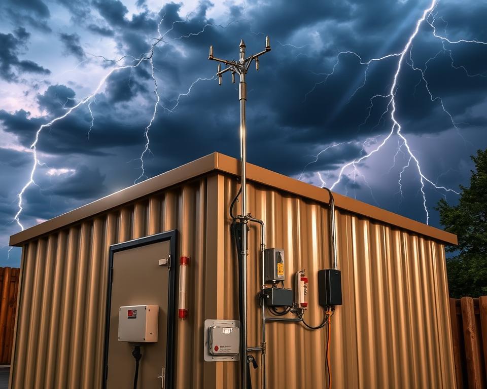 Blitzschutzsystem Installation Blitzschutzsystem Installation