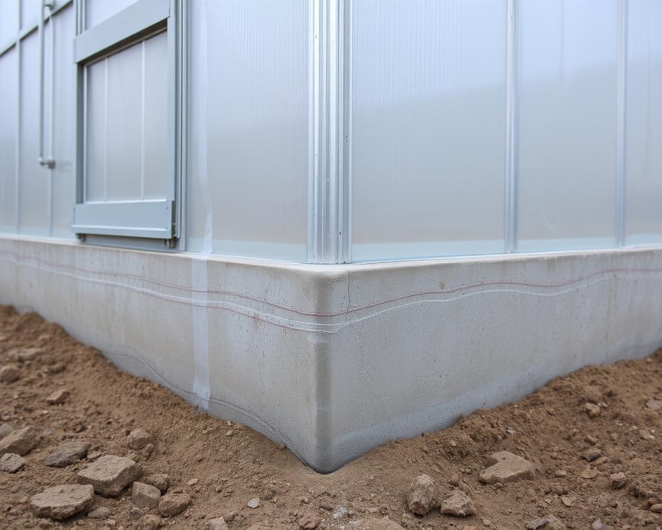 Gewächshaus Fundament Gewächshaus Fundament