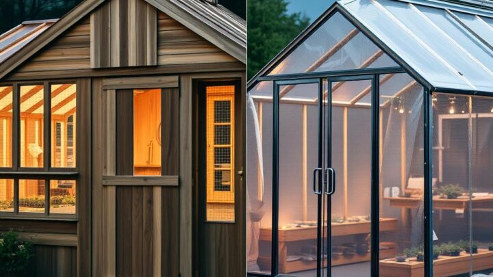 Holz- vs. Metallgewächshaus – welches ist besser für die Bepflanzung?
