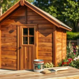 Holzschutz Anstrich Gartenhaus