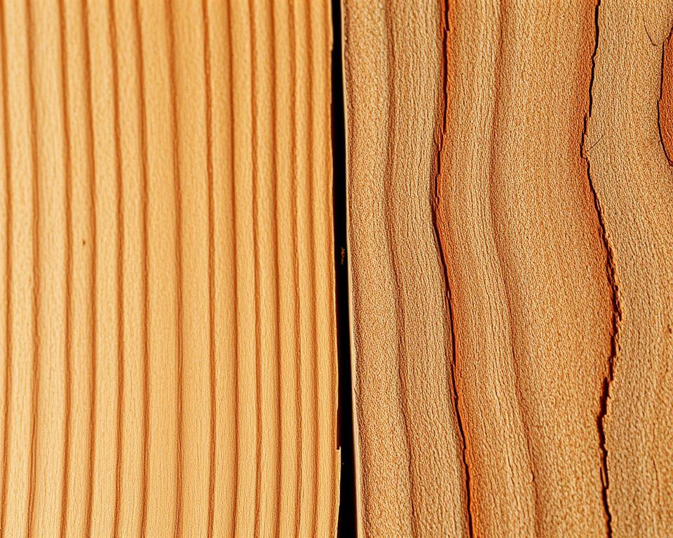 Unterschied zwischen Fichten- und Kiefernholz