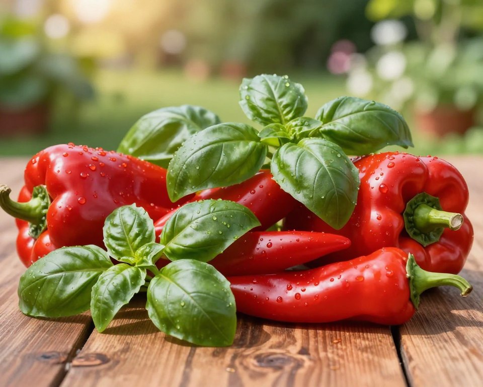 Basilikum und Paprika Basilikum und Paprika
