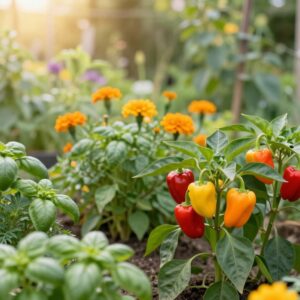 paprika gute pflanzen-nachbarn