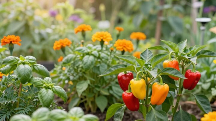 Paprika – Gute Pflanzen-Nachbarn