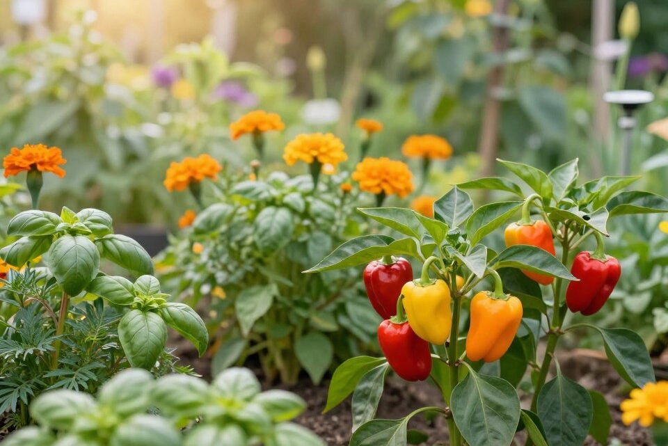 Paprika – Gute Pflanzen-Nachbarn