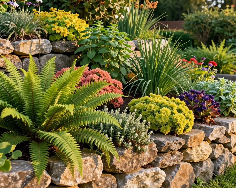 pflanzen für natursteinmauer